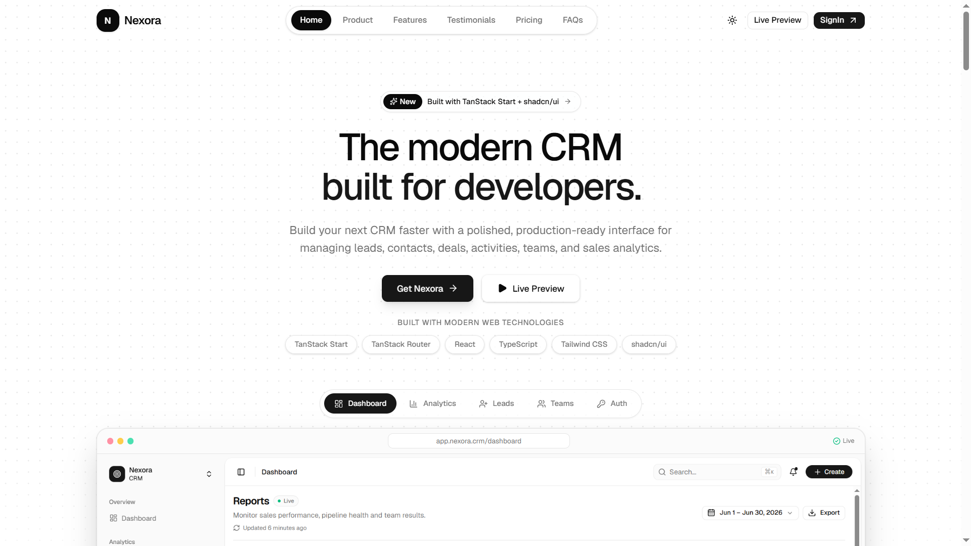 SaaS Landing Page Preview