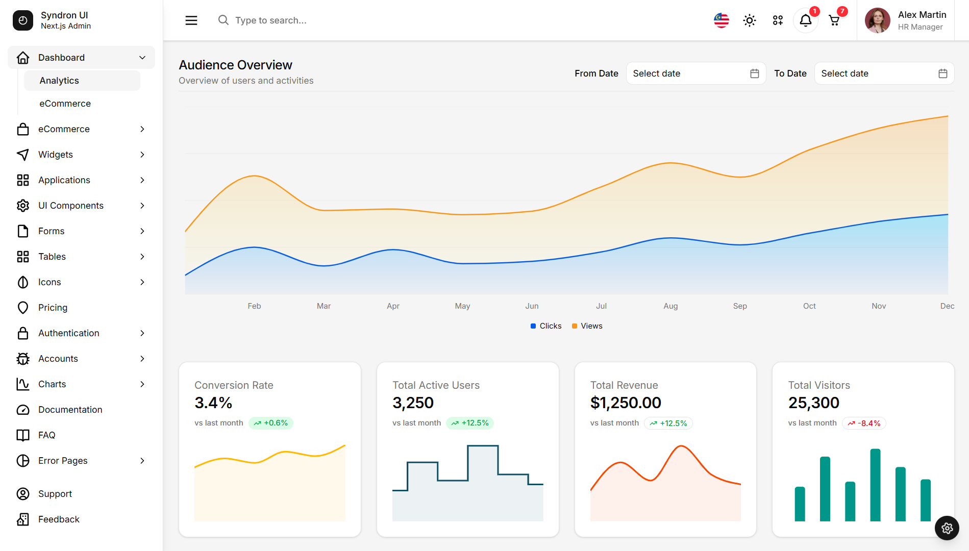Syndron - Bootstrap 5, Tailwind CSS & Next.js Admin Dashboard Template