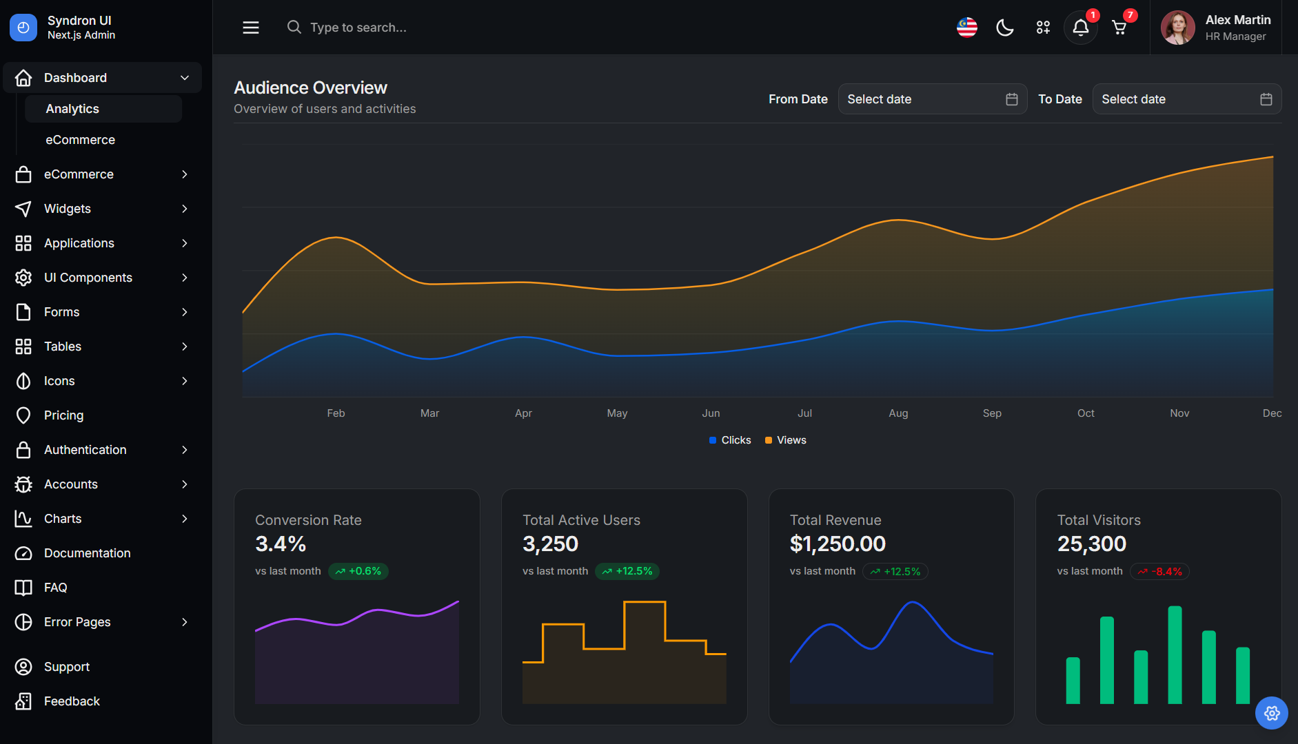 Syndron - Bootstrap 5, Tailwind CSS & Next.js Admin Dashboard Template